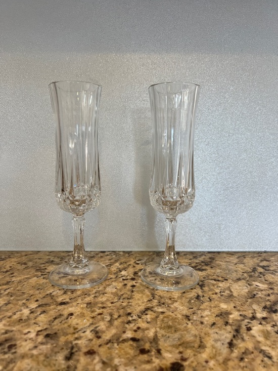 St. George Other - 2 St. George Fluted Champagne Glasses